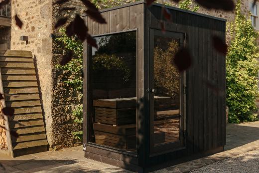 An outdoor sauna for your yard | Kirami FinVision® -sauna S Nordic misty