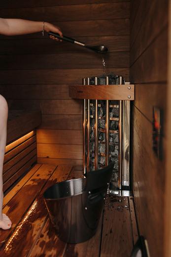 Kirami FinVision® -sauna S Nordic misty, Glow Corner